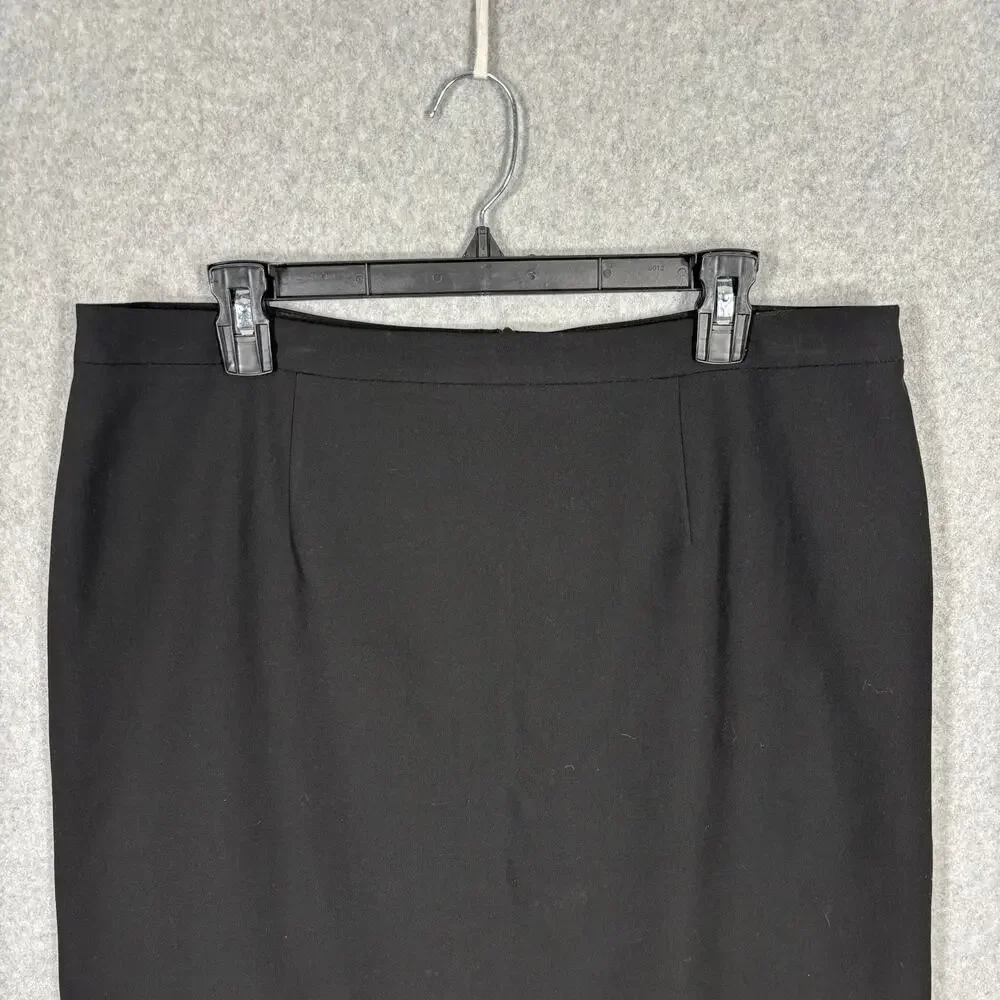 Karen Kane Skirt 12 Black‎ Mini Pencil Career Office Capsule Lace Trim Classic